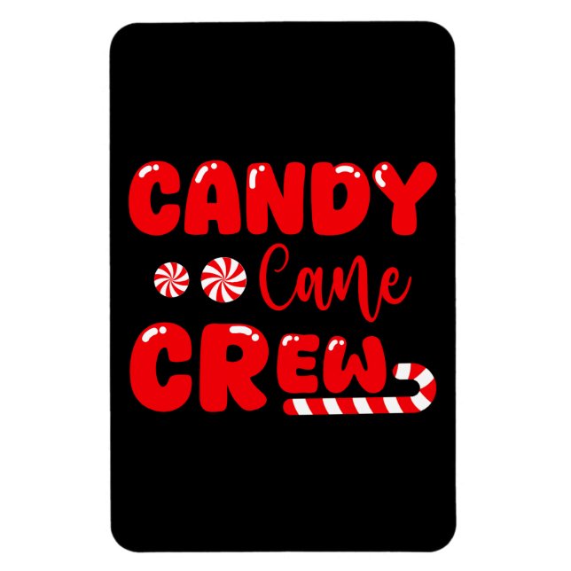 Candy Cane Crew Matching Family Candy Lover Magnet (Vertical)