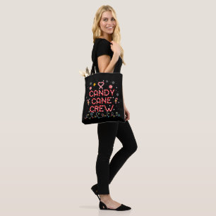 Candy Cane Crew Matching Family Candy Lover Tote Bag