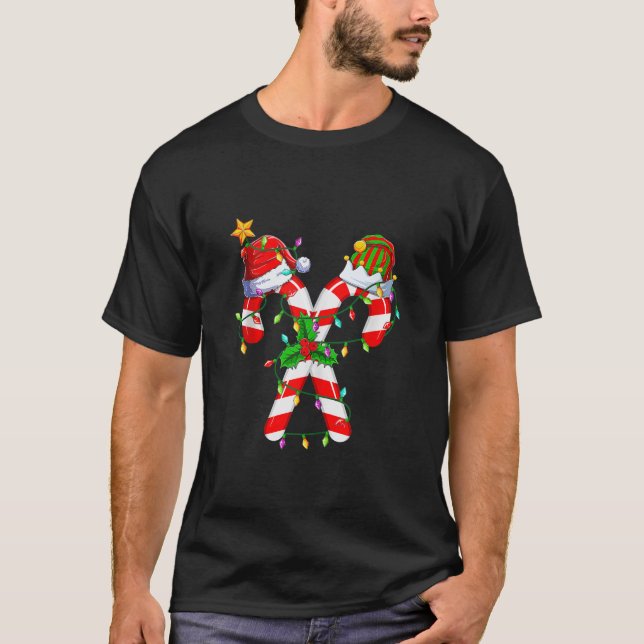 Candy Cane Crew Santa Christmas 2022 Funny Gift Ta T-Shirt (Front)