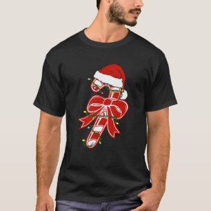 Candy Cane Crew Santa Christmas Kids Boys Girls Sw T-Shirt