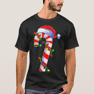Candy Cane Crew Santa Christmas Kids Boys Girls T-Shirt