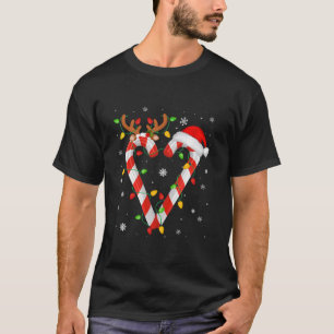 Candy Cane Crew Santa Christmas Lights Xmas Kids B T-Shirt