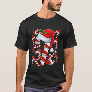 Candy Cane Crew Santa Christmas Xmas For Kids Boys T-Shirt