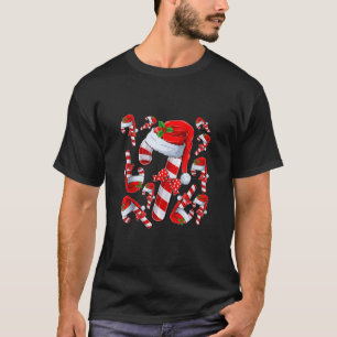 Candy Cane Crew Santa Christmas Xmas For Kids Boys T-Shirt