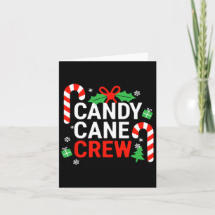 Candy Cane Crew Shirt Adult Men Women Kids Christm Card