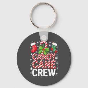 Candy Cane Crew Shirt Adult Men Women Kids Christm Key Ring