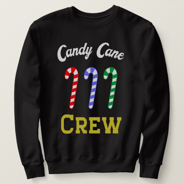 Candy Cane Crew Sweatshirt (Design Front)