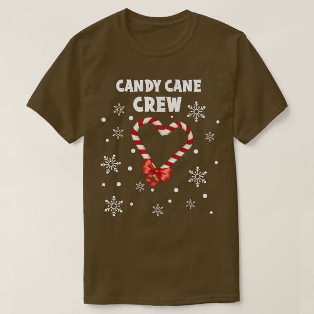 Candy Cane Crew Tshirt Sweets Candy Canesfor Kids  (Design Front)