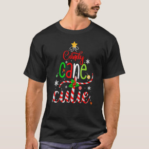 Candy Cane Cutie Christmas Boys Girls Kids Xmas Pa T-Shirt
