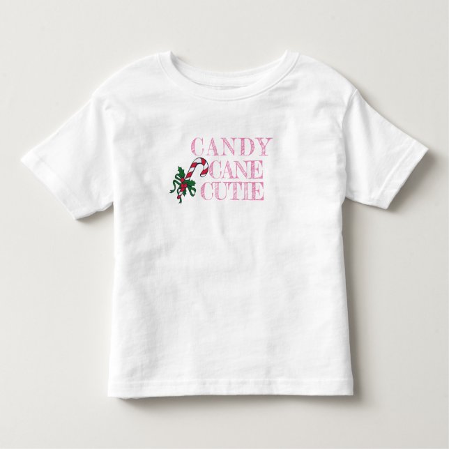 Candy Cane Cutie Christmas Shirt for kids toddlers (Front)