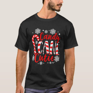 Candy Cane Cutie Cute Christmas Holiday Sweet Prec T-Shirt