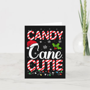 Candy Cane Cutie Cute Funny Christmas Xmas Candy L Card