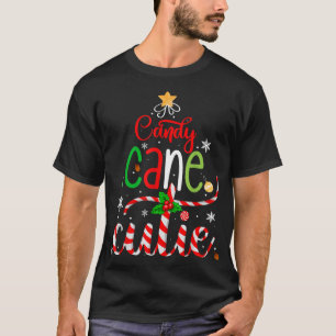 Candy Cane Cutie Funny Christmas Boys Girls Kids X T-Shirt
