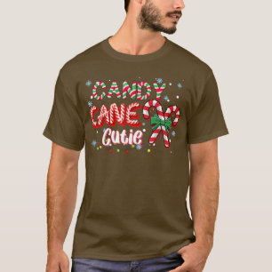 Candy Cane Cutie Funny Christmas Candy Lover Xmas  T-Shirt