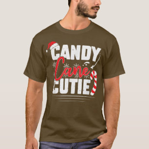 Candy Cane Cutie Funny Christmas Candy Lovers Swee T-Shirt