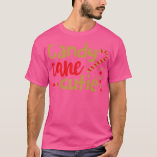 candy cane cutie Funny Christmas family clothing12 T-Shirt