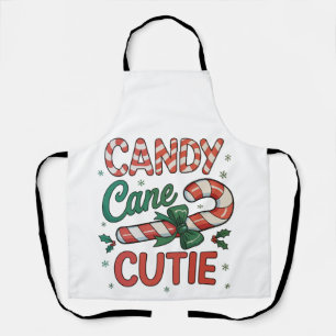 Candy Cane Cutie Santa Snowflakes Christmas Xmas Apron