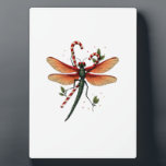 Candy Cane Dragonfly Plaque<br><div class="desc">Candy Cane Dragonfly</div>