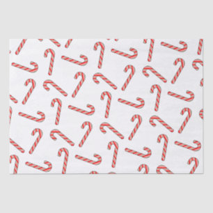 Candy Cane Drawings In Red Green White  Tissue Paper