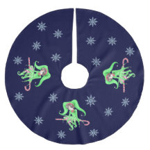 Candy Cane Elf Christmas Tree Skirt