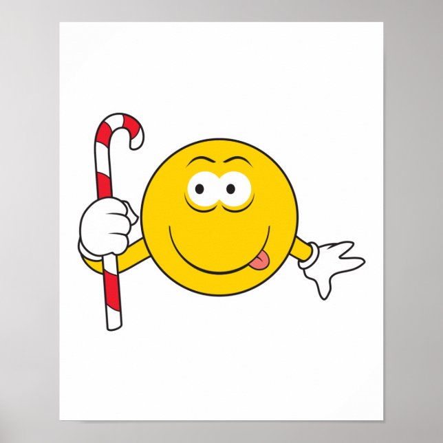 Candy Cane Face Poster (Front)