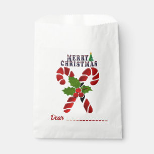Candy Cane Favour Bags