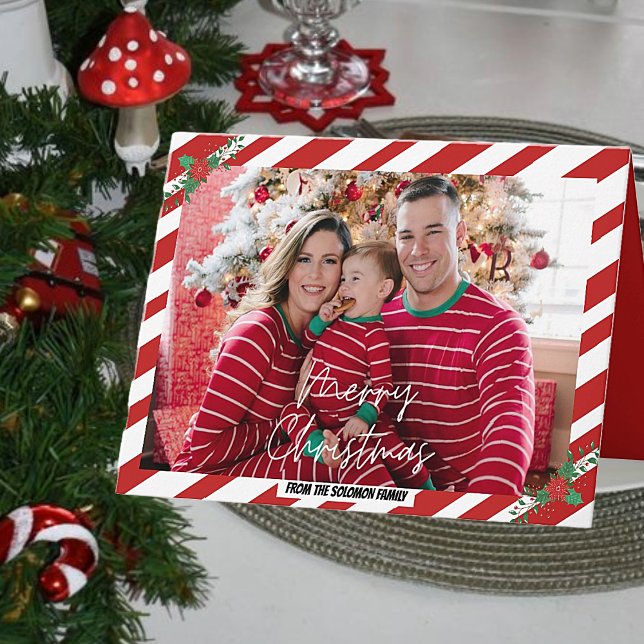 Candy Cane Folded Greeting Card (Creator Uploaded)