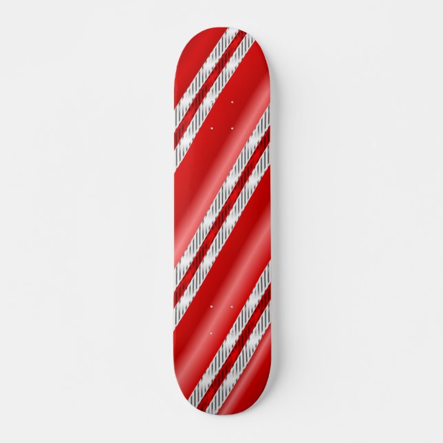 Candy Cane Fusion (Skateboard Deck) Skateboard (Front)