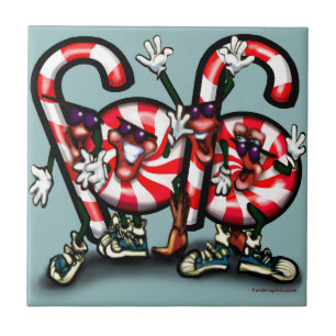 Candy Cane Gang Tile