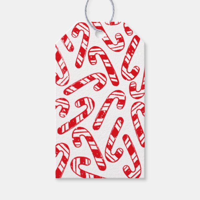 Candy Cane Gift Tag (Front)