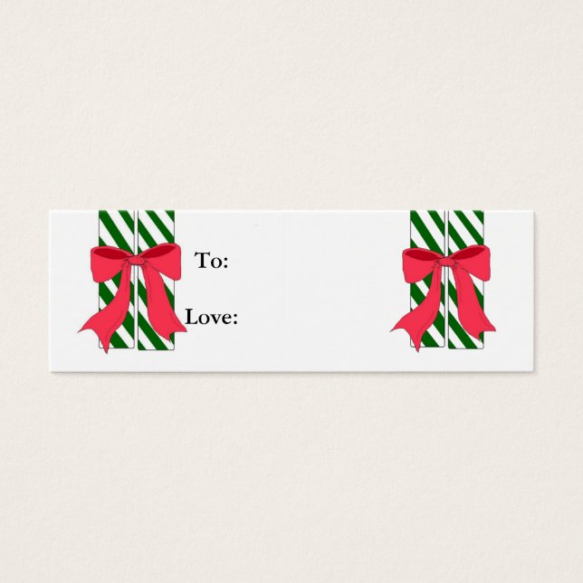 Candy Cane Gift Tags (Front)
