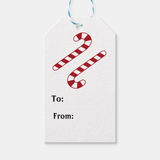 Candy Cane Gift Tags (Front)