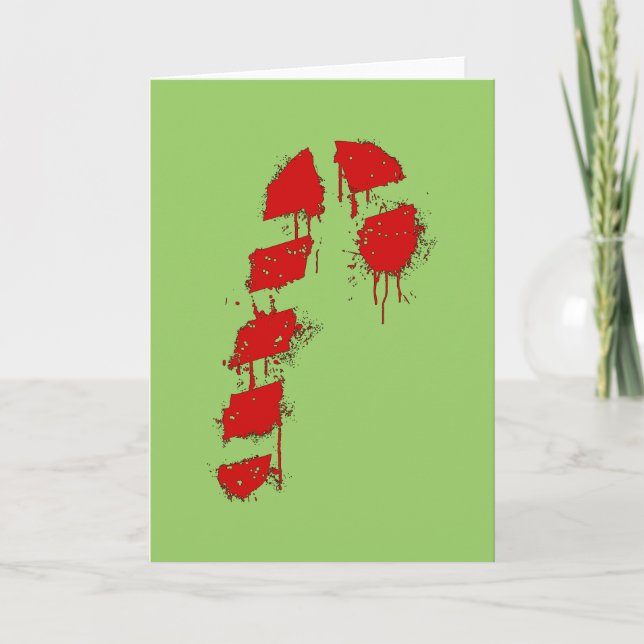 Candy Cane Graffiti Holiday Card (Front)