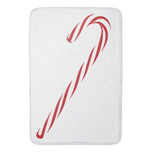 Candy Cane Graphic Bath Mat