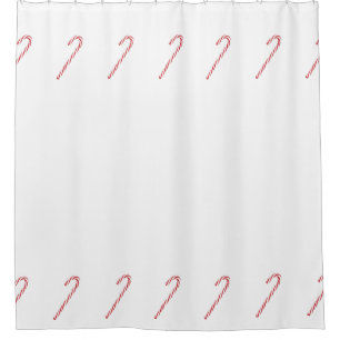 Candy Cane Graphic Shower Curtain