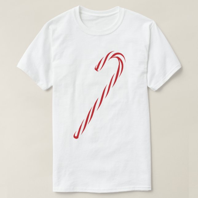 Candy Cane Graphic T-Shirt (Design Front)