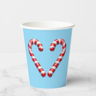 candy cane hart paper cups