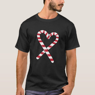 Candy Cane Heart Funny Christmas for Candy Cane Lo T-Shirt