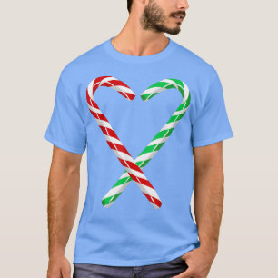 Candy Cane Heart  T-Shirt