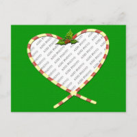 Candy Cane Heart Your Photo