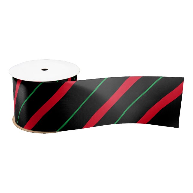 Candy Cane Holiday Satin Ribbon (Spool)