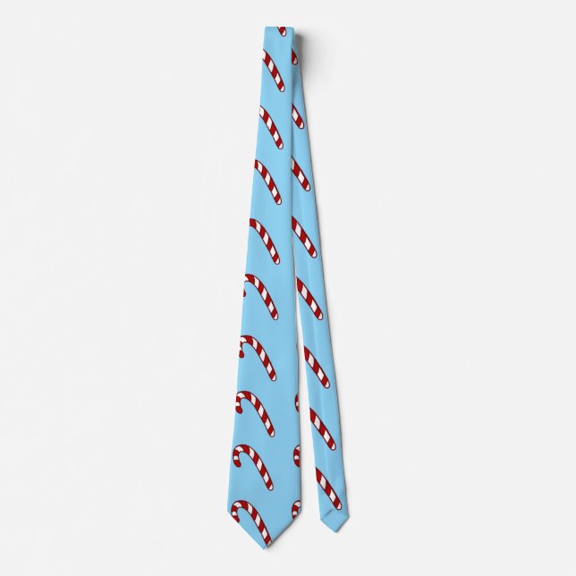 Candy cane illustration tie (Front)