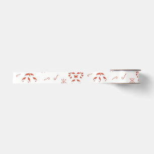 Candy Cane Jumble Satin Ribbon