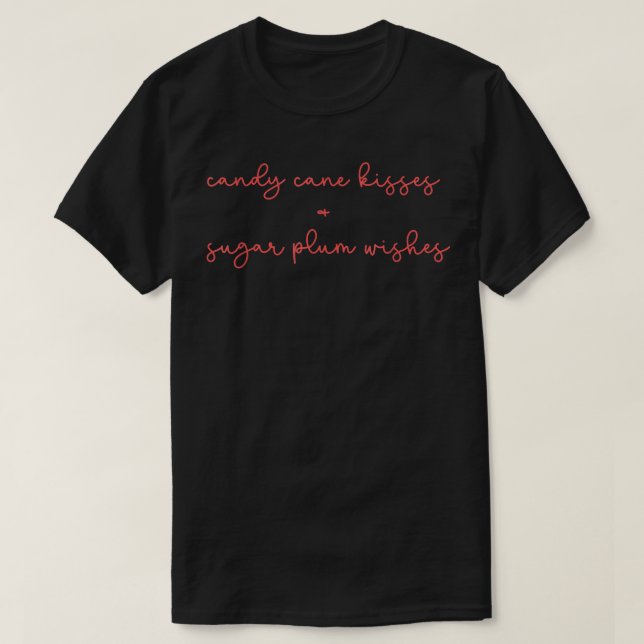 Candy Cane Kisses  T-Shirt (Design Front)