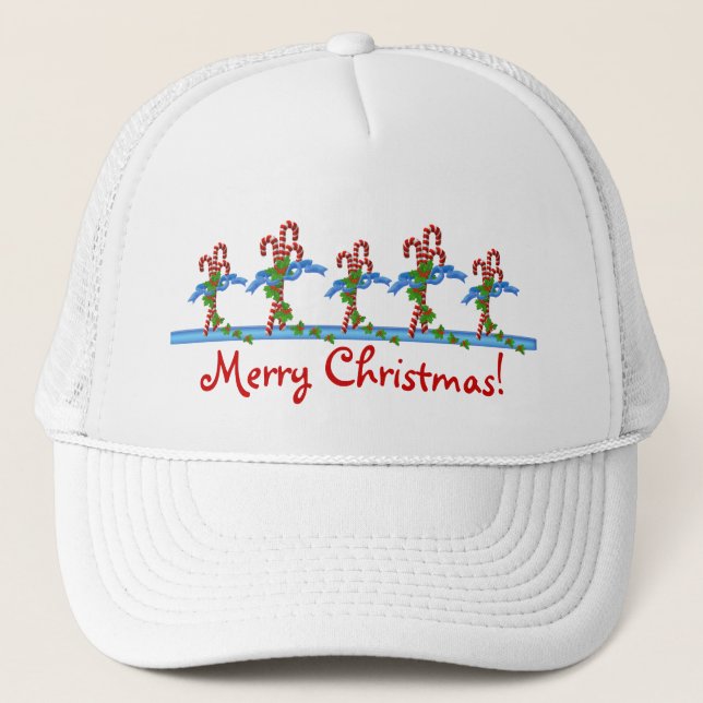 Candy Cane Lane Christmas Cap (Front)
