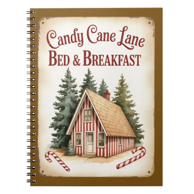 Candy Cane Lane Notebook (Front)