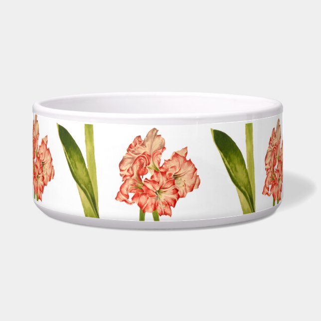 Candy Cane Lilies on a Salad Bowl (Front)