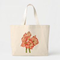 Candy Cane Lilies on a Tote Bag