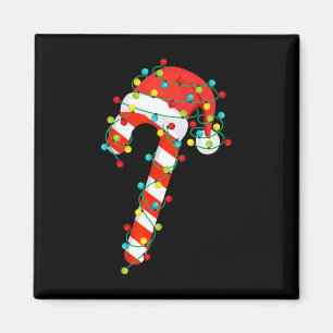 Candy Cane Merry And Bright Christmas Lights Men W Magnet