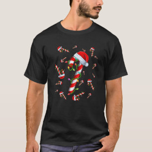 Candy Cane Merry and Bright Red and White Candy Ch T-Shirt